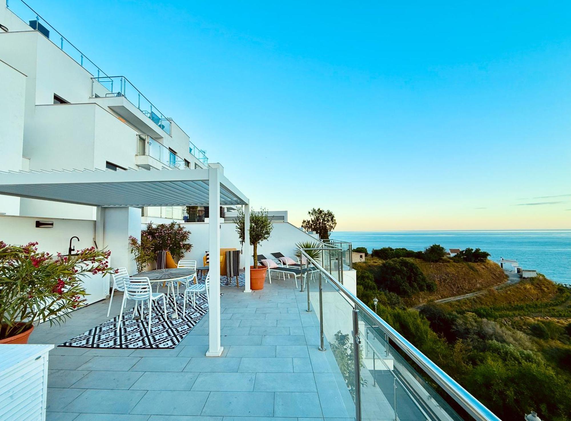 Penthouse Balcon Del Mar 121 Casasol Apartman Nerja Kültér fotó